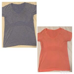 Two LuLuLemon Swiftly Athletic Tops- Size 12
